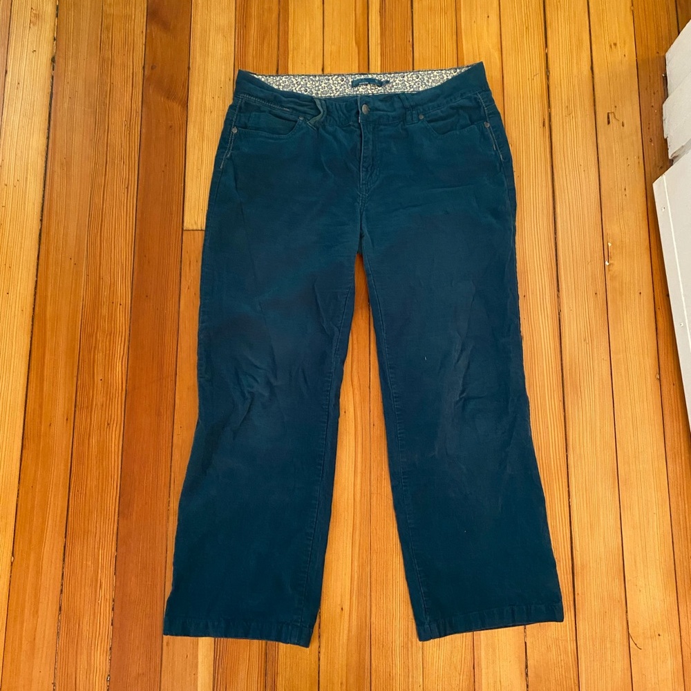 PrAna teal corduroy pants in almost perfect condition!